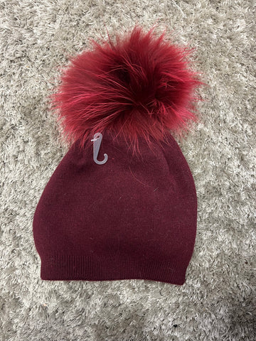 Sapca pompon natural Athena Bordo
