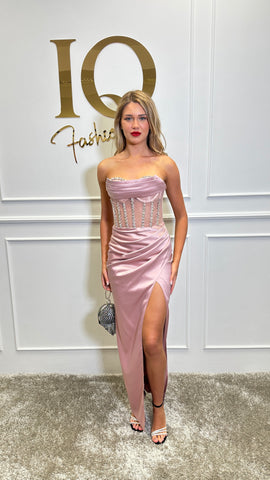Rochie corset Tisenee Roze