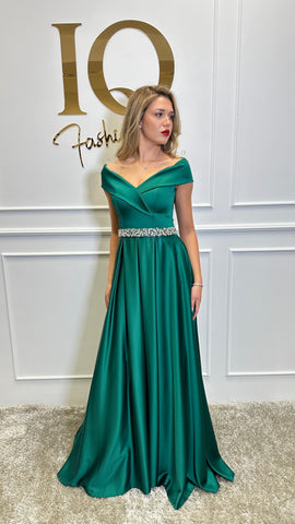 Rochie Roses Green