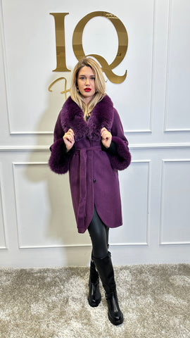 Palton alpaka Ami Purple