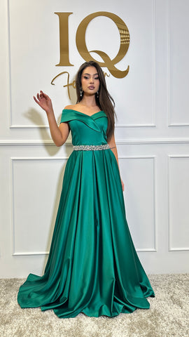 Rochie Roses Green