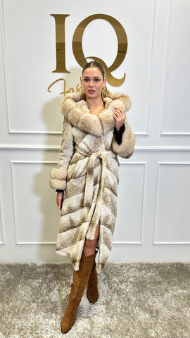 Palton stofa alkantara  Luxia Camel