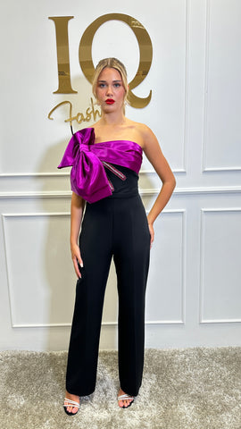 Salopeta Show Black Fuchsia