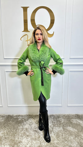 Palton alpaka Ami Green