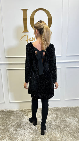 Tunica Hot paiete Black