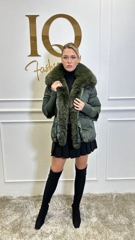 Geaca blana artificiala Ane Kaky