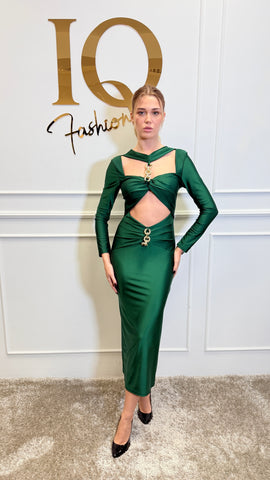 Rochie Lant Senape Green