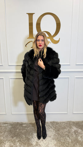 Haina blana Valy lunga Black