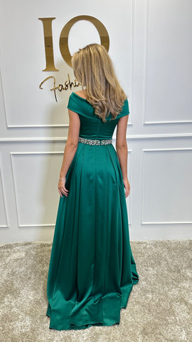 Rochie Roses Green