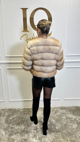 Haina din blana naturala Rya Beige