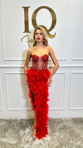 Rochie Kandy Lunga Red