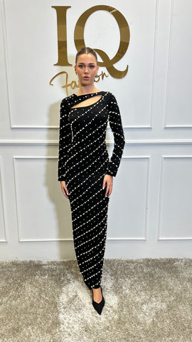 Rochie Dulcinee  Black-White