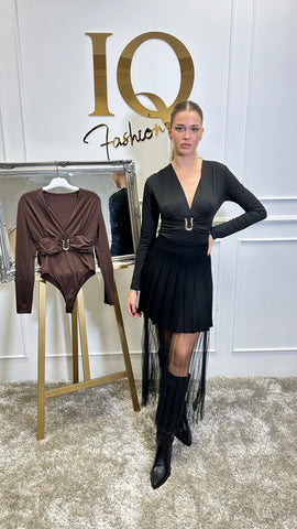 Body lycra Metal Brown