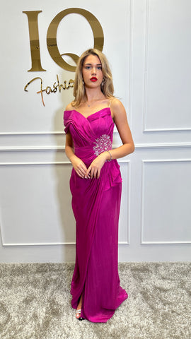 Rochie Assinte Fuchsia