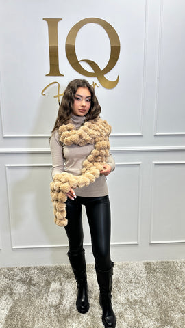 Șal blana naturala Bunny