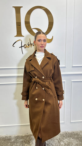 Pardesiu cu epoleti Trendy Coffe