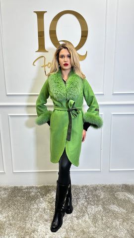 Palton alpaka Ami Green