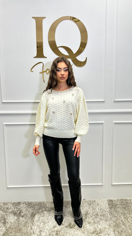 Pulover Sarah Beige