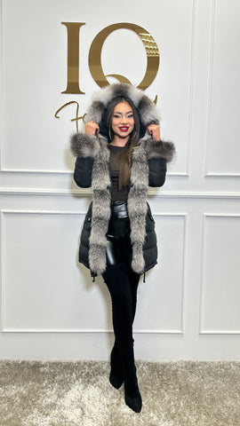 Haina parka Anatolia Black-Grey