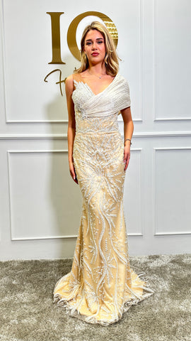 Rochie Royale Beige