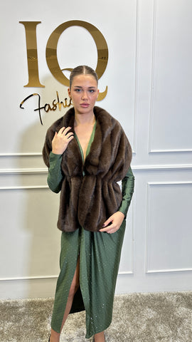 Capa Blana artificiala Tendys Coffe