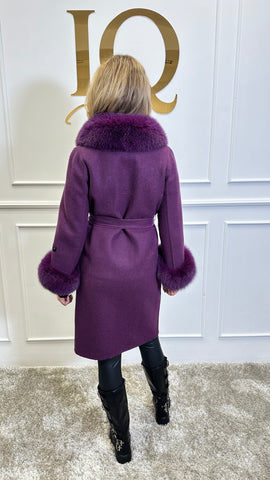 Palton alpaka Ami Purple