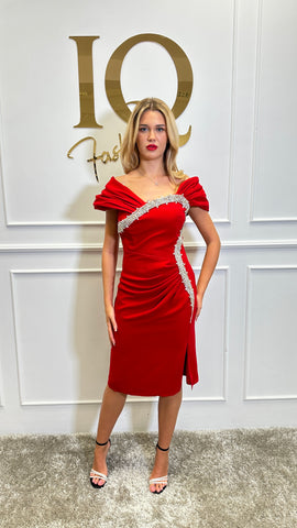 Rochie Tiffany scurta Red