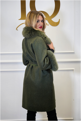 Palton alpaka Olive Green