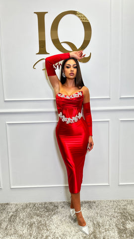 Rochie Charm Red