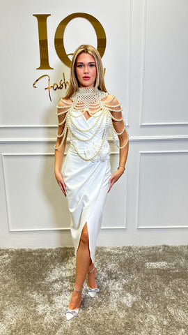 Bolero Ania Perle White