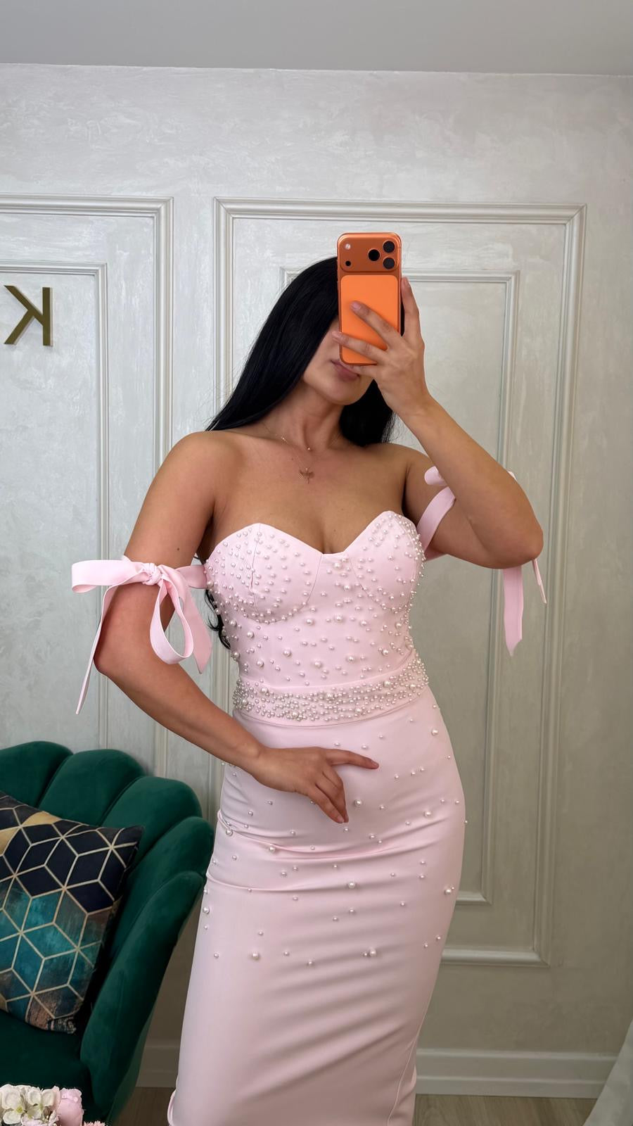 Pink Bombo dress from iqfashioncluj, a stylish women’s rochie with a flattering fit and elegant design.