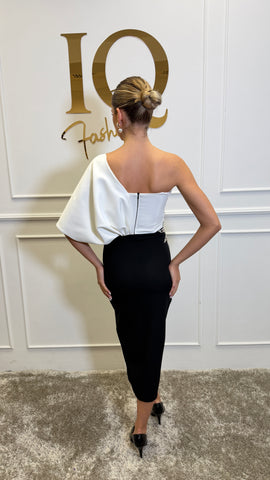 Rochie Dulcinee  Black-White