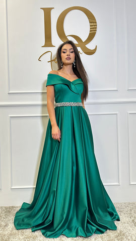 Rochie Roses Green