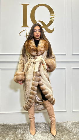 Palton stofa alcantara Astoria Camel