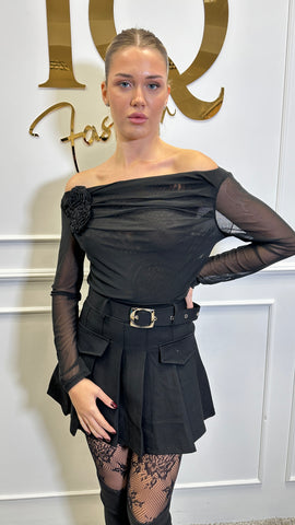 Bluza tulle Ultimate Black