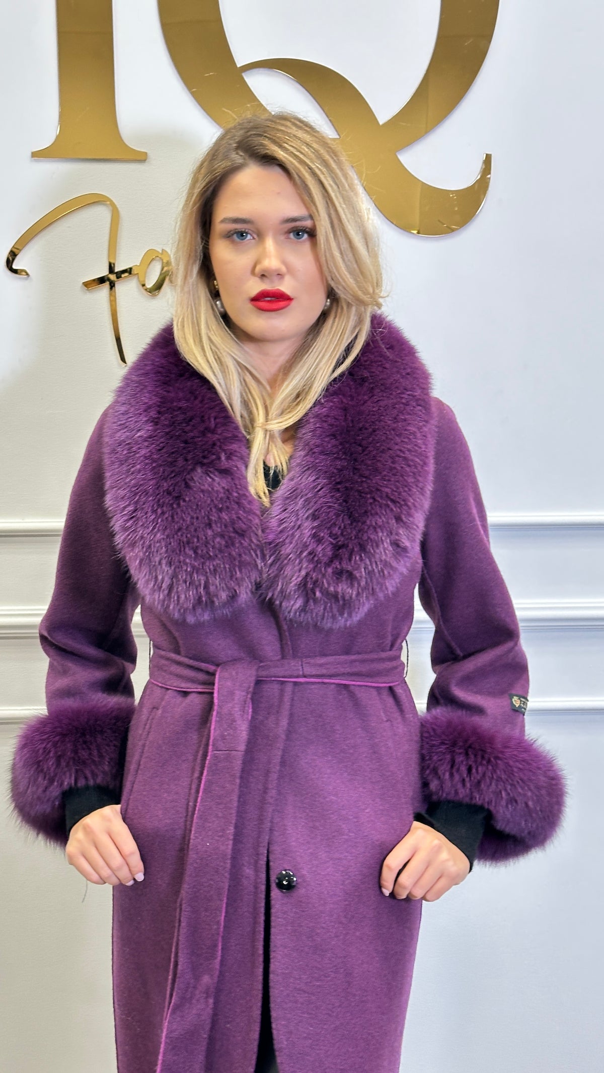 Palton alpaka Ami Purple