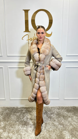 Palton lana alpaka Astor Beige