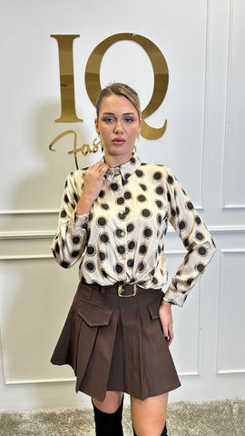 Camasa cu buline Unique Beige