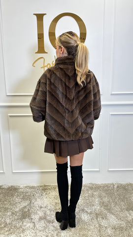 Haina blana artificiala Luxury Brown