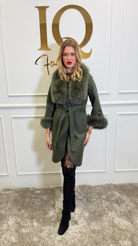 Palton Ami alpaka Olive Green