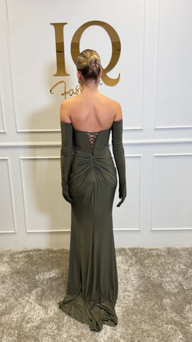 Rochie Cintya Olive Green