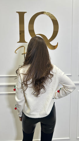 Pulover Cherry Beige