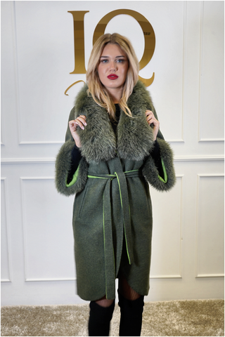 Palton alpaka Olive Green