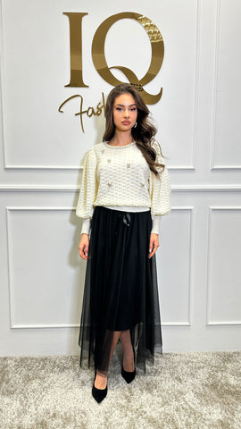 Pulover Sarah Beige