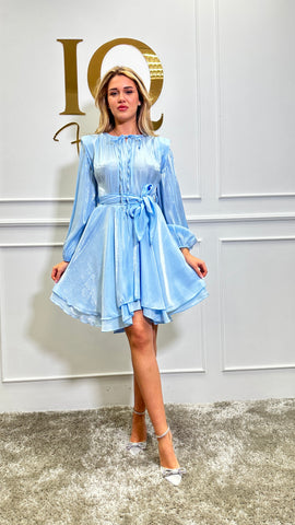 Tunica voal siret Lisa Blue