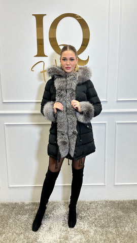 Haina parka Anatolia Black-Grey