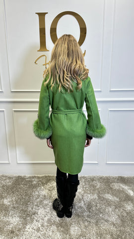 Palton alpaka Ami Green