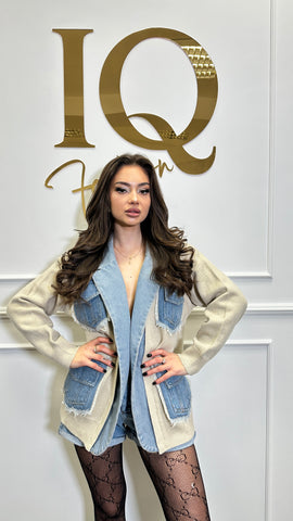 Jacheta cu blugi Jinny Beige
