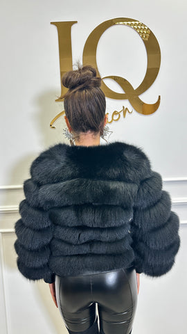 Haina din blana naturala Celia Black