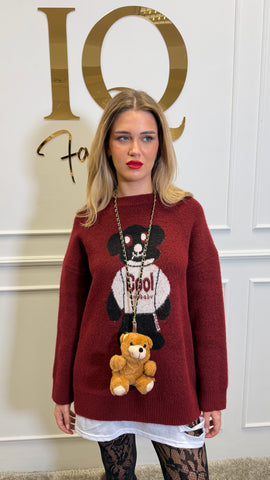 Tunica accesoriu Visata Burgundy